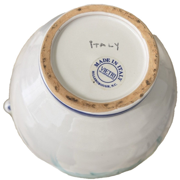 Vintage Vietri Hand Painted  Wine Jug Ceramic Vino Pitcher Made in Italy - Picture 6 of 13